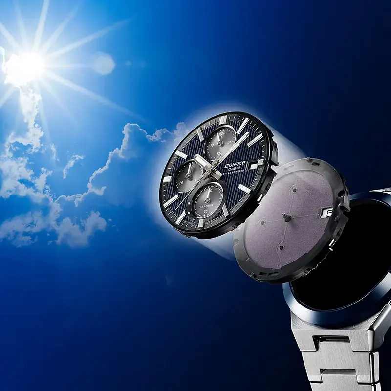 Casio Edifice Chronograph Solar Powered Green Dial Men's Watch- EFS-S650D-3A